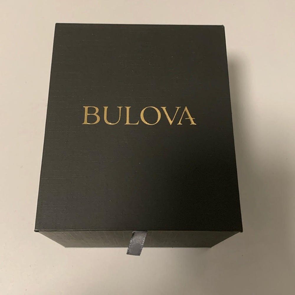 Bulova Watch - Black Leather - Like New